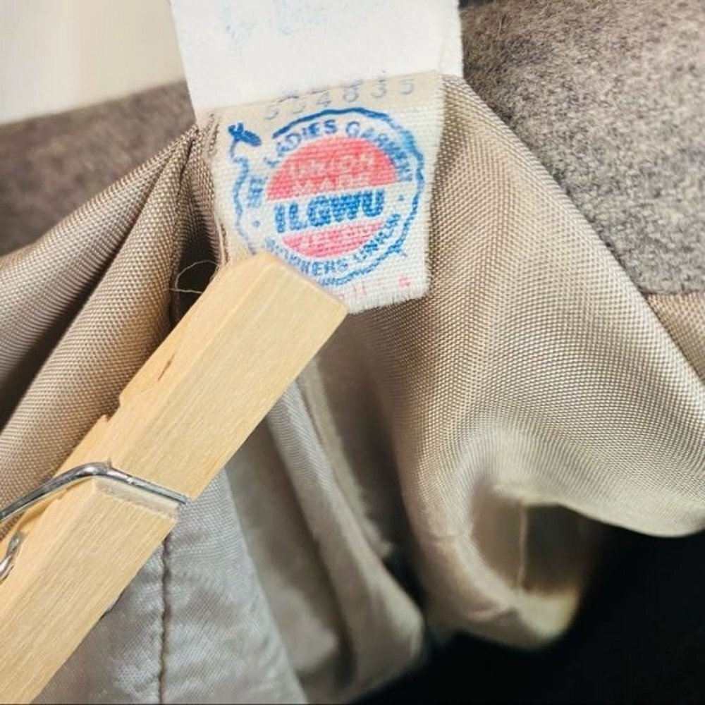 Vintage JH Collectibles Grey Blazer Single Button Gray Business Coat Size S - Picture 7 of 12